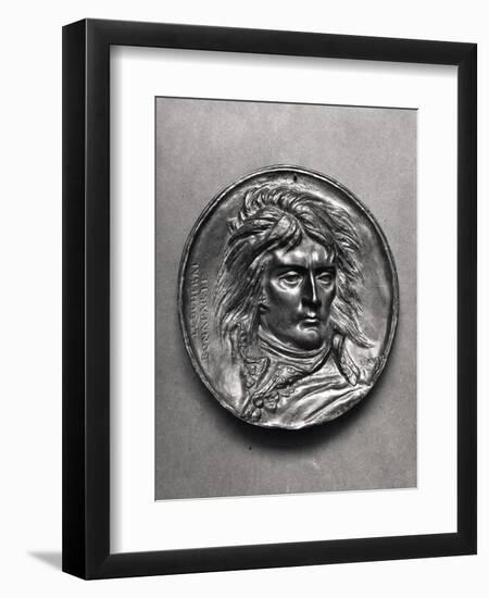 Portrait Medallion of General Bonaparte (1769-1821) circa 1830-Pierre Jean David d'Angers-Framed Giclee Print