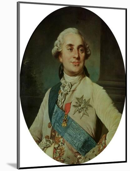 Portrait Medallion of Louis XVI (1754-93) 1775-Joseph Siffred Duplessis-Mounted Giclee Print