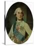 Portrait Medallion of Louis XVI (1754-93) 1775-Joseph Siffred Duplessis-Stretched Canvas