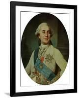 Portrait Medallion of Louis XVI (1754-93) 1775-Joseph Siffred Duplessis-Framed Giclee Print