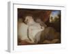 Portrait Miniature of 'A Child Asleep', after Joshua Reynolds-Samuel Shelley-Framed Giclee Print