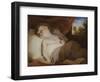 Portrait Miniature of 'A Child Asleep', after Joshua Reynolds-Samuel Shelley-Framed Giclee Print