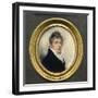 Portrait Miniature of Captain Jonathan Birch, Wearing Blue Coat and White Waistcoat, 1805-William Wood-Framed Giclee Print