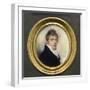Portrait Miniature of Captain Jonathan Birch, Wearing Blue Coat and White Waistcoat, 1805-William Wood-Framed Giclee Print