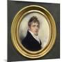 Portrait Miniature of Captain Jonathan Birch, Wearing Blue Coat and White Waistcoat, 1805-William Wood-Mounted Giclee Print