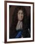 Portrait Miniature of Christopher Monck, 2nd Duke of Albermarle (1653-88) 1680-Peter Cross-Framed Giclee Print