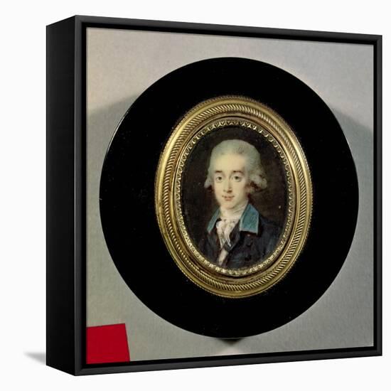 Portrait Miniature of Count Hans Axel Von Fersen (1755-1810)-Noel Halle-Framed Stretched Canvas