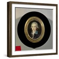 Portrait Miniature of Count Hans Axel Von Fersen (1755-1810)-Noel Halle-Framed Giclee Print