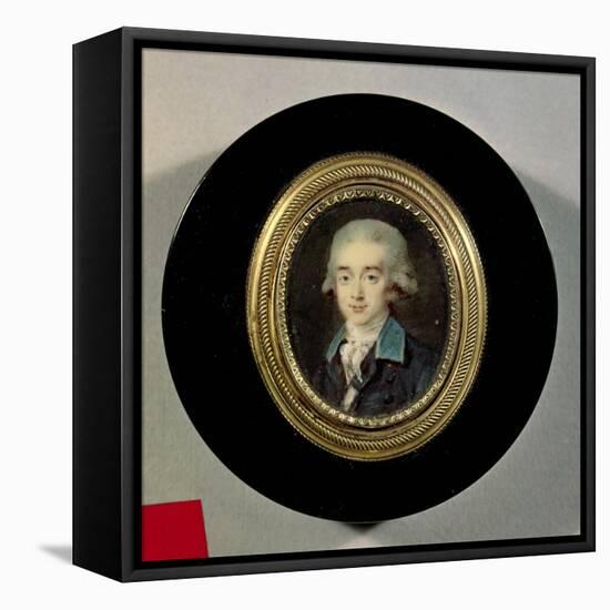 Portrait Miniature of Count Hans Axel Von Fersen (1755-1810)-Noel Halle-Framed Stretched Canvas