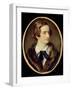 Portrait Miniature of John Keats (W/C on Ivory) (Detail of 67539)-null-Framed Giclee Print