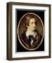 Portrait Miniature of John Keats (W/C on Ivory) (Detail of 67539)-null-Framed Giclee Print