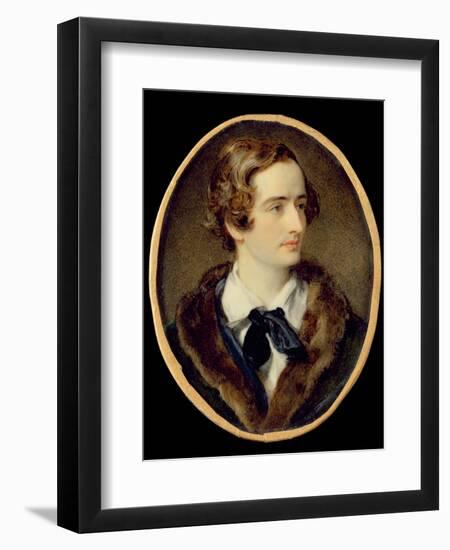 Portrait Miniature of John Keats (W/C on Ivory) (Detail of 67539)-null-Framed Giclee Print