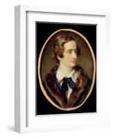 Portrait Miniature of John Keats (W/C on Ivory) (Detail of 67539)-null-Framed Giclee Print