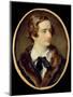 Portrait Miniature of John Keats (W/C on Ivory) (Detail of 67539)-null-Mounted Giclee Print