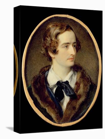 Portrait Miniature of John Keats (W/C on Ivory) (Detail of 67539)-null-Stretched Canvas