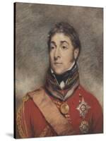 Portrait Miniature of Stapleton Cotton, 1st Viscount Combermere, C.1812-John Wright-Stretched Canvas