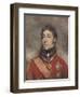 Portrait Miniature of Stapleton Cotton, 1st Viscount Combermere, C.1812-John Wright-Framed Giclee Print