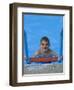 Portrait of 9 Year Old Boy in Swimming Pool, Kiamesha Lake, New York, USA-Paul Sutton-Framed Premium Photographic Print