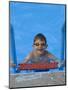 Portrait of 9 Year Old Boy in Swimming Pool, Kiamesha Lake, New York, USA-Paul Sutton-Mounted Premium Photographic Print