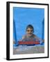 Portrait of 9 Year Old Boy in Swimming Pool, Kiamesha Lake, New York, USA-Paul Sutton-Framed Photographic Print