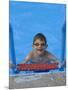 Portrait of 9 Year Old Boy in Swimming Pool, Kiamesha Lake, New York, USA-Paul Sutton-Mounted Photographic Print