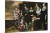 Portrait of a 12-Member Family-Frans Hals-Mounted Premium Giclee Print