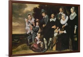 Portrait of a 12-Member Family-Frans Hals-Framed Giclee Print