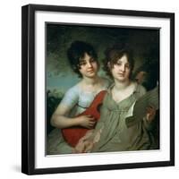 Portrait of A. and V. Gagarin, 1802-Vladimir Lukich Borovikovsky-Framed Giclee Print