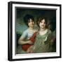 Portrait of A. and V. Gagarin, 1802-Vladimir Lukich Borovikovsky-Framed Giclee Print