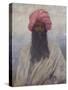 Portrait of a Baluchi man - early 20th century-Mortimer Ludington Menpes-Stretched Canvas