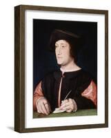 Portrait of a Banker, 1522-Jean Clouet-Framed Giclee Print