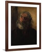 Portrait of a Bearded Man, 1855-Adolph Friedrich Erdmann von Menzel-Framed Giclee Print