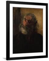 Portrait of a Bearded Man, 1855-Adolph Friedrich Erdmann von Menzel-Framed Giclee Print