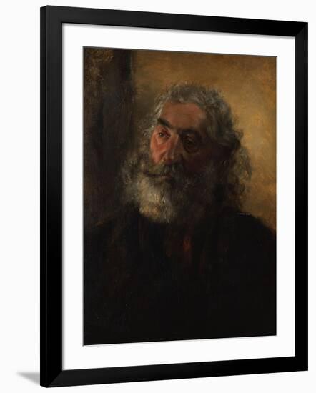 Portrait of a Bearded Man, 1855-Adolph Friedrich Erdmann von Menzel-Framed Giclee Print