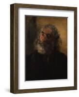 Portrait of a Bearded Man, 1855-Adolph Friedrich Erdmann von Menzel-Framed Giclee Print