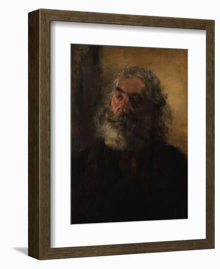 Portrait of a Bearded Man, 1855-Adolph Friedrich Erdmann von Menzel-Framed Giclee Print