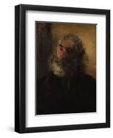 Portrait of a Bearded Man, 1855-Adolph Friedrich Erdmann von Menzel-Framed Giclee Print