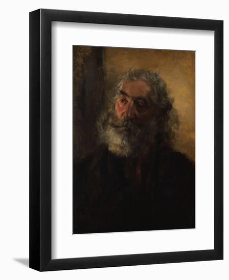 Portrait of a Bearded Man, 1855-Adolph Friedrich Erdmann von Menzel-Framed Giclee Print