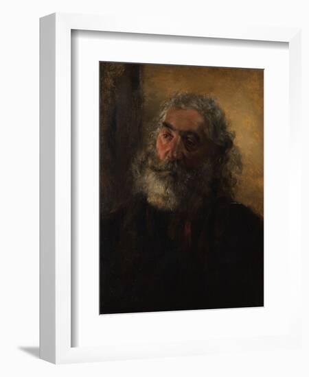 Portrait of a Bearded Man, 1855-Adolph Friedrich Erdmann von Menzel-Framed Giclee Print