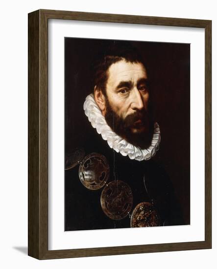 Portrait of a Bearded Man, Bust-Length, Wearing Gorgets-Adriaen Thomasz Key-Framed Giclee Print