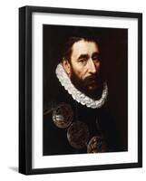 Portrait of a Bearded Man, Bust-Length, Wearing Gorgets-Adriaen Thomasz Key-Framed Giclee Print