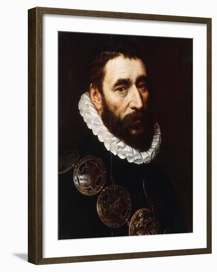 Portrait of a Bearded Man, Bust-Length, Wearing Gorgets-Adriaen Thomasz Key-Framed Giclee Print