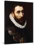 Portrait of a Bearded Man, Bust-Length, Wearing Gorgets-Adriaen Thomasz Key-Stretched Canvas