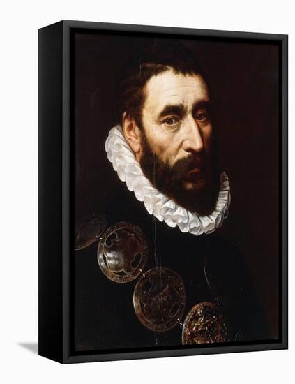 Portrait of a Bearded Man, Bust-Length, Wearing Gorgets-Adriaen Thomasz Key-Framed Stretched Canvas