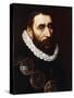 Portrait of a Bearded Man, Bust-Length, Wearing Gorgets-Adriaen Thomasz Key-Stretched Canvas