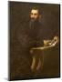 Portrait of a Bearded Man with a Book-Jacopo Robusti Tintoretto-Mounted Giclee Print