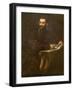 Portrait of a Bearded Man with a Book-Jacopo Robusti Tintoretto-Framed Giclee Print