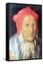 Portrait of a Bearded Man with Red Cap-Albrecht Dürer-Framed Stretched Canvas