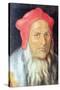 Portrait of a Bearded Man with Red Cap-Albrecht Dürer-Stretched Canvas