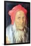 Portrait of a Bearded Man with Red Cap-Albrecht Dürer-Framed Art Print